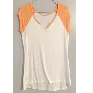 white and yellow shirt with button